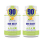 Frasco Our Daily Vites ADK 10 vitaminas A D3 K2 180 cápsulas