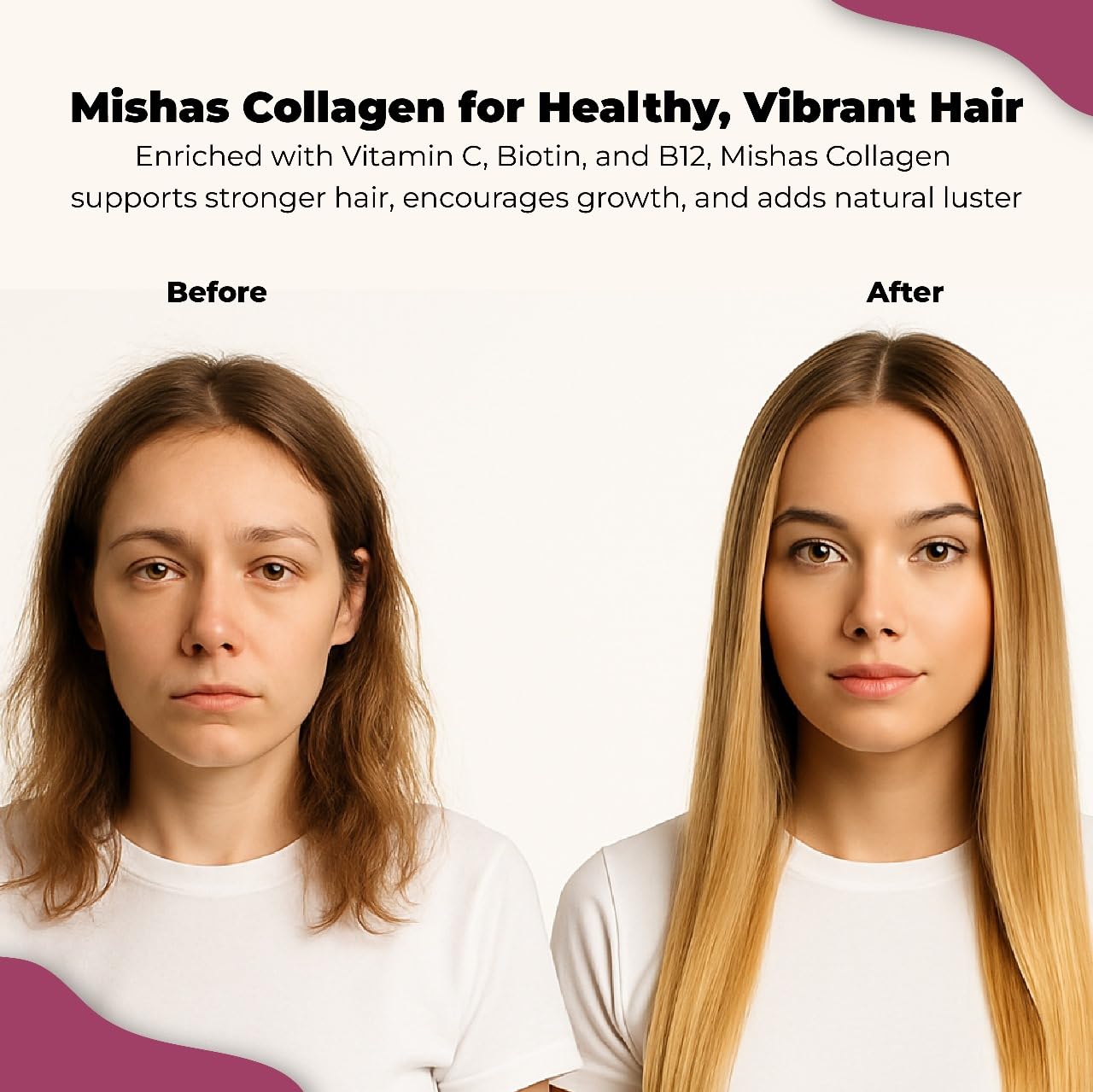 Frasco de Píldoras de Colágeno y Biotina Mishas