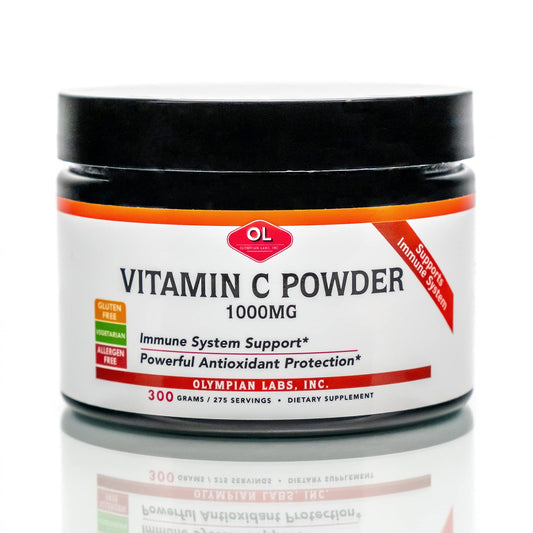 Frasco polvo vitamina C Olympian Labs 1000 mg
