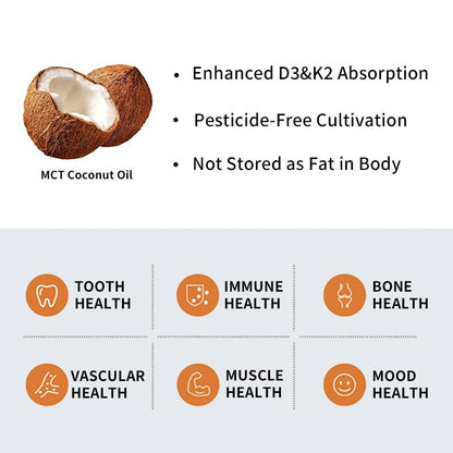 Frasco posterior vitamina D3 K2 Youthvita 180 geles
