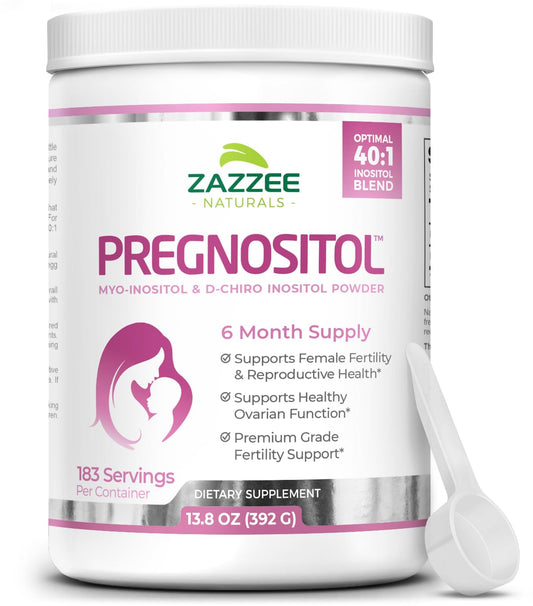 Frasco PREGNOSITOL polvo fertilidad inositol 40-1 183 porciones
