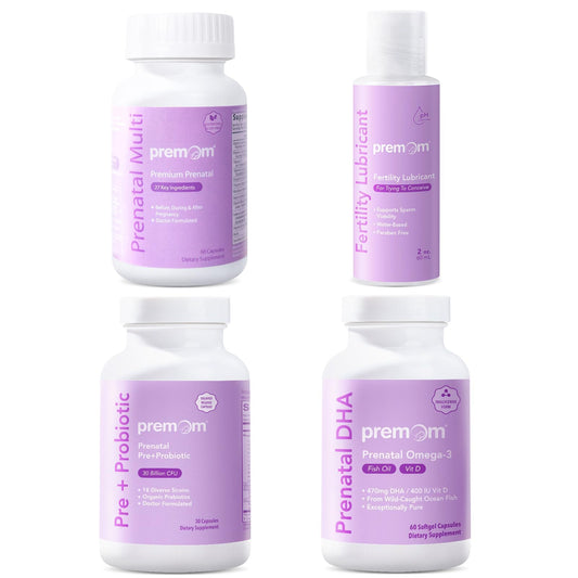 Frasco Premom probióticos prenatales con DHA y vitamina 2 onzas