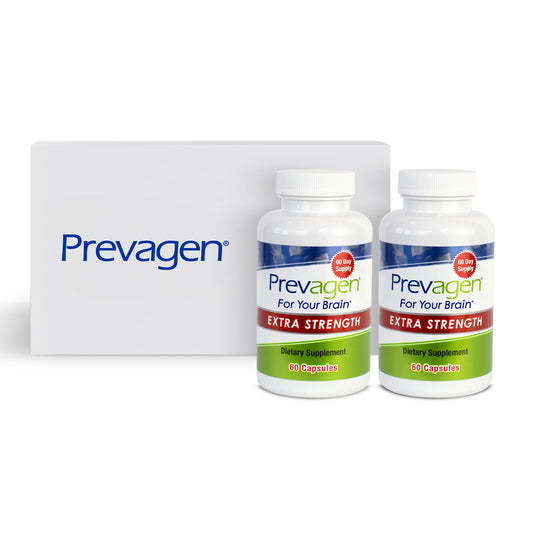 Frasco Prevagen Extra Strength 20mg 60 cápsulas paquete doble