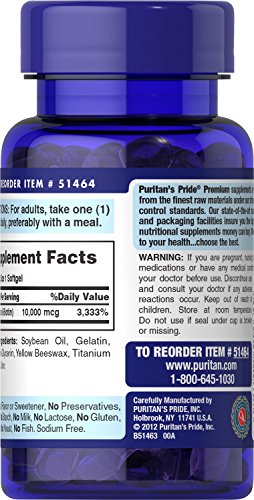 Frasco de Puritan's Pride suplemento biotina cápsulas blandas