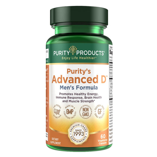 Frasco Purity Products vitamina d avanzada 60 cápsulas