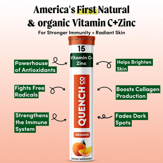 Frasco Quench vitamina c y zinc efervescente