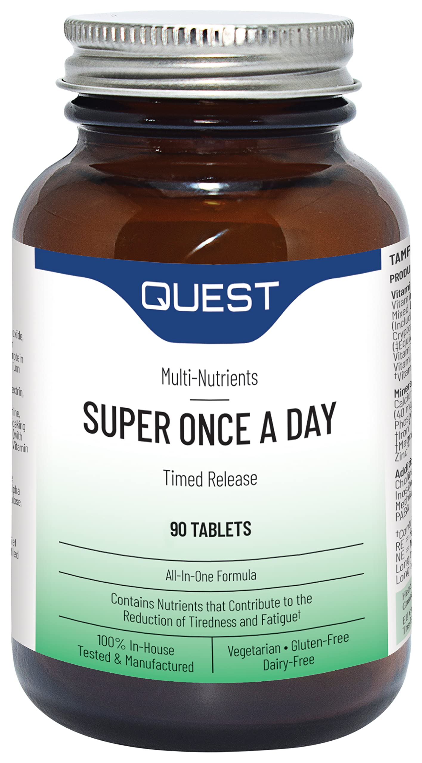 Frasco de Quest Super Una Vez al Día - liberación prolongada - 90 tabletas