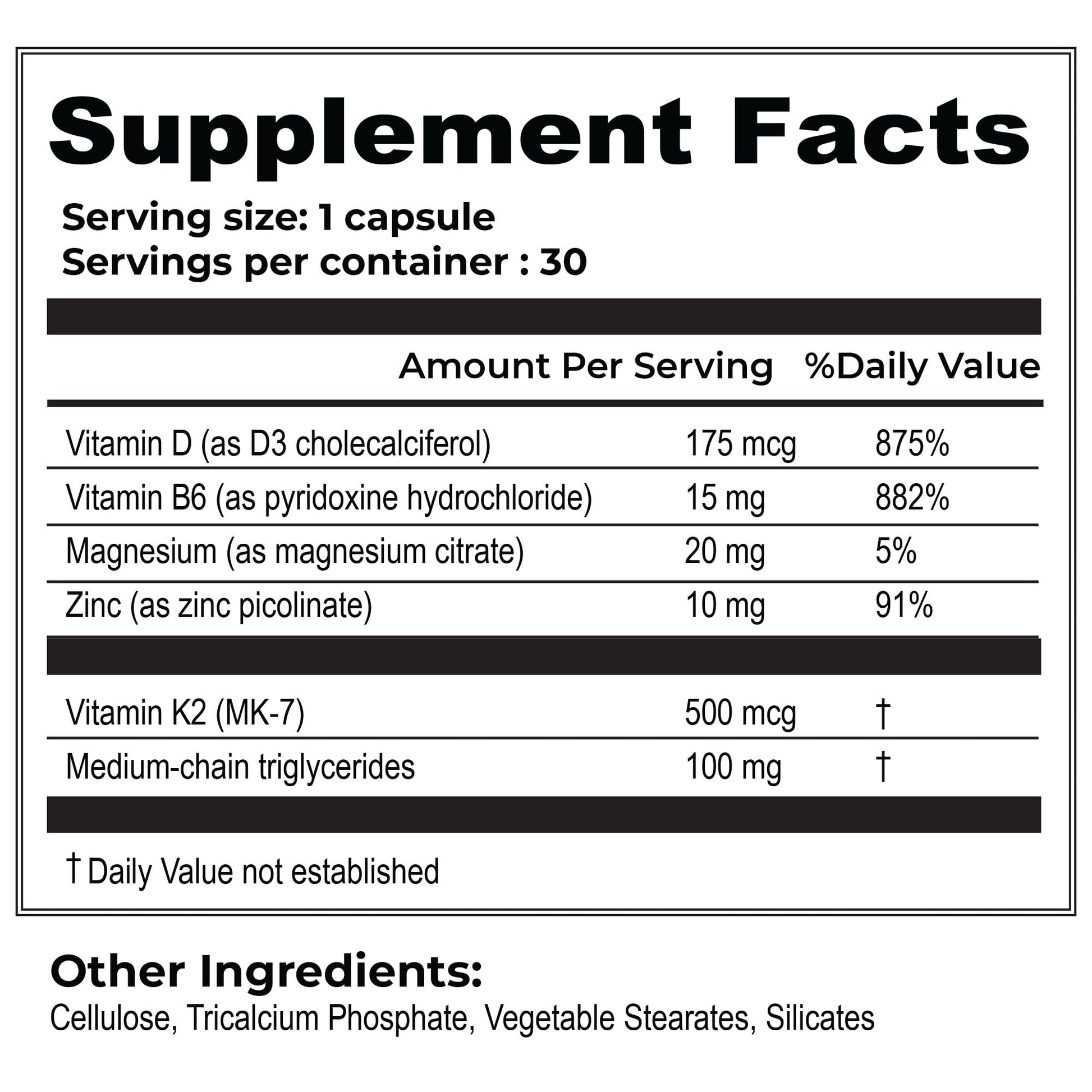 Frasco smart HEALTH vitamina D3+K2 y cofactors en fondo blanco