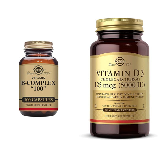 Frasco Solgar B-Complex 100 cápsulas vegetales