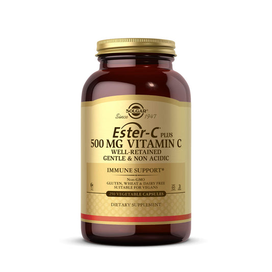Frasco Solgar Ester-C Plus vitamina C cápsulas 250 unidades