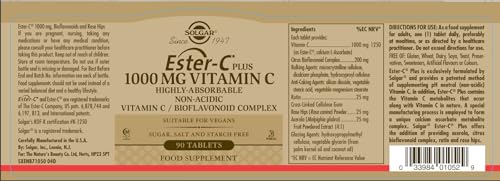 Frasco Solgar Ester-C vitamina C antioxidante sistema inmune