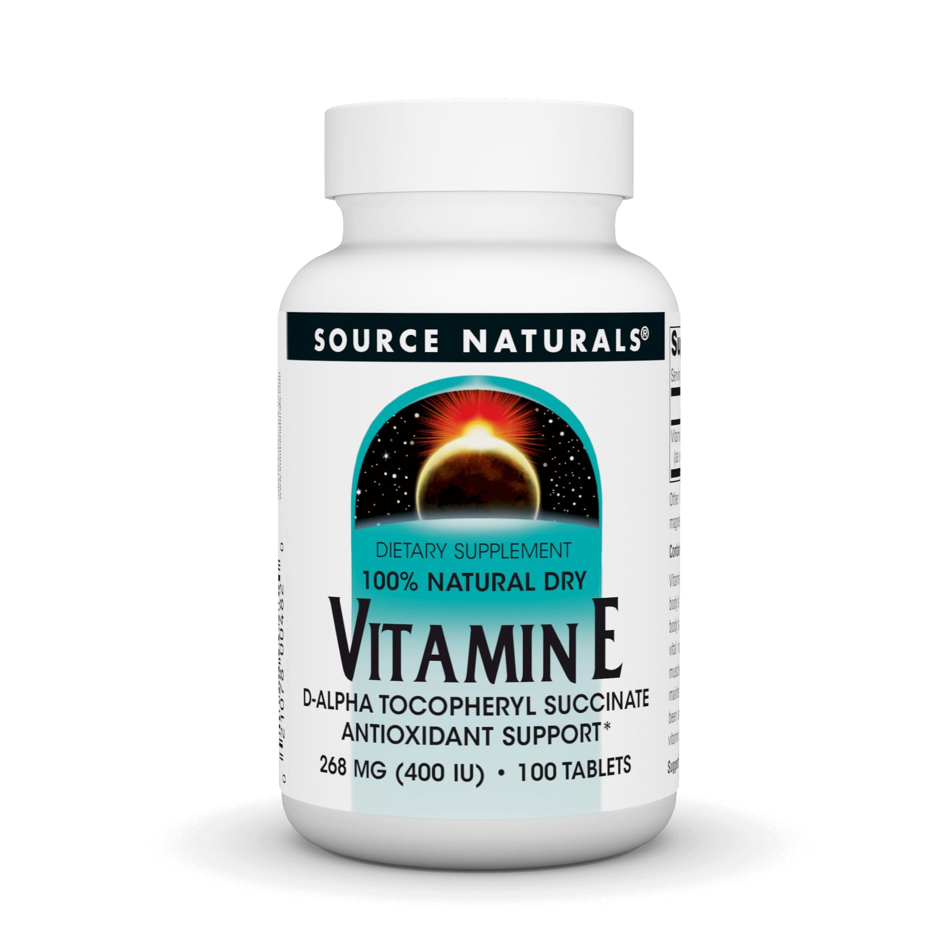 Frasco Source Naturals vitamina e 400 iu antioxidante
