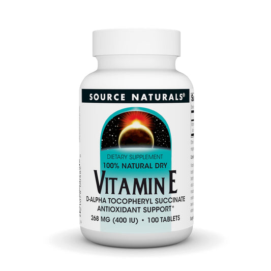 Frasco Source Naturals vitamina e 400 iu antioxidante