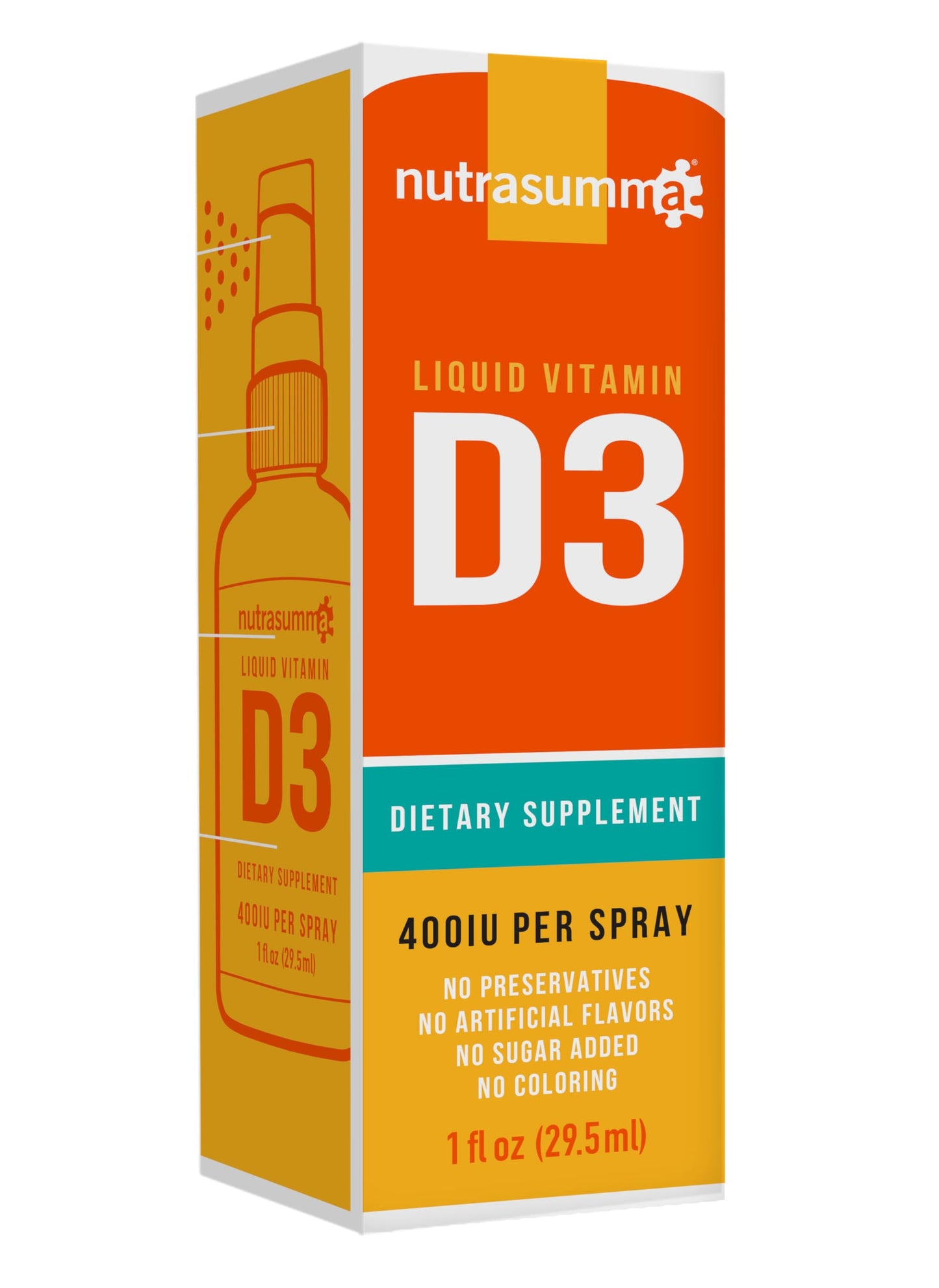 Frasco spray vitamina d3 1000 ui nutrasumma alta absorción