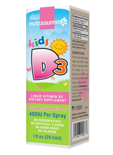 Frasco spray vitamina D3 para niños Nutrasumma 30 ml