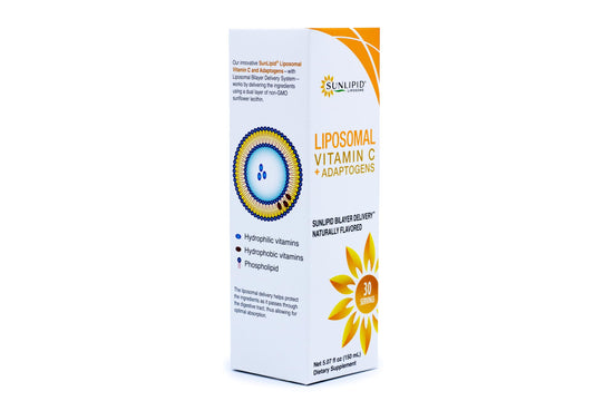 Frasco Sunlipid vitamina c liposomal con ingredientes naturales 150 ml