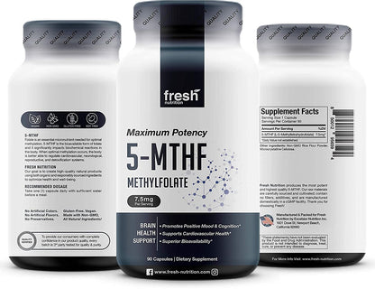 Frasco suplementario Fresh Nutrition alta potencia