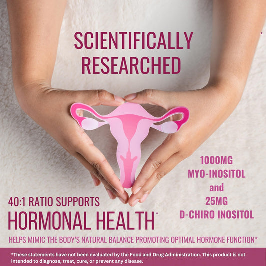 Frasco suplemento 40:1 Myo Inositol y D-Chiro Inositol mujeres