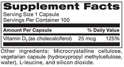 Frasco suplemento Adaptogen Research vitamina d3 1000 ui