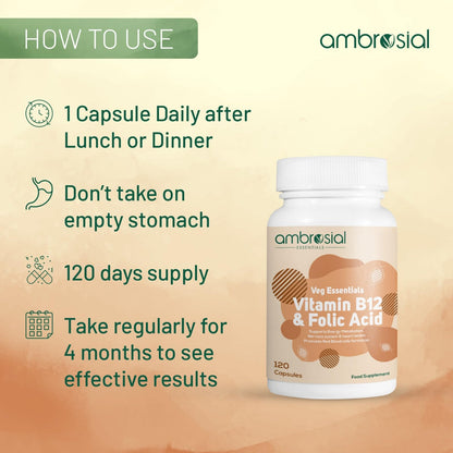 Frasco suplemento AMBROSIAL 120 cápsulas
