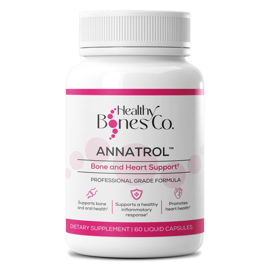 Frasco de suplemento Annatrol vitamina E tocotrienoles y GG