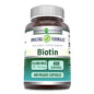 Frasco suplemento biotina 10000mcg cápsulas vegetales 400 unidades