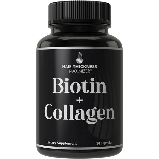 Frasco suplemento Biotina y Colágeno Hair Thickness Maximizer