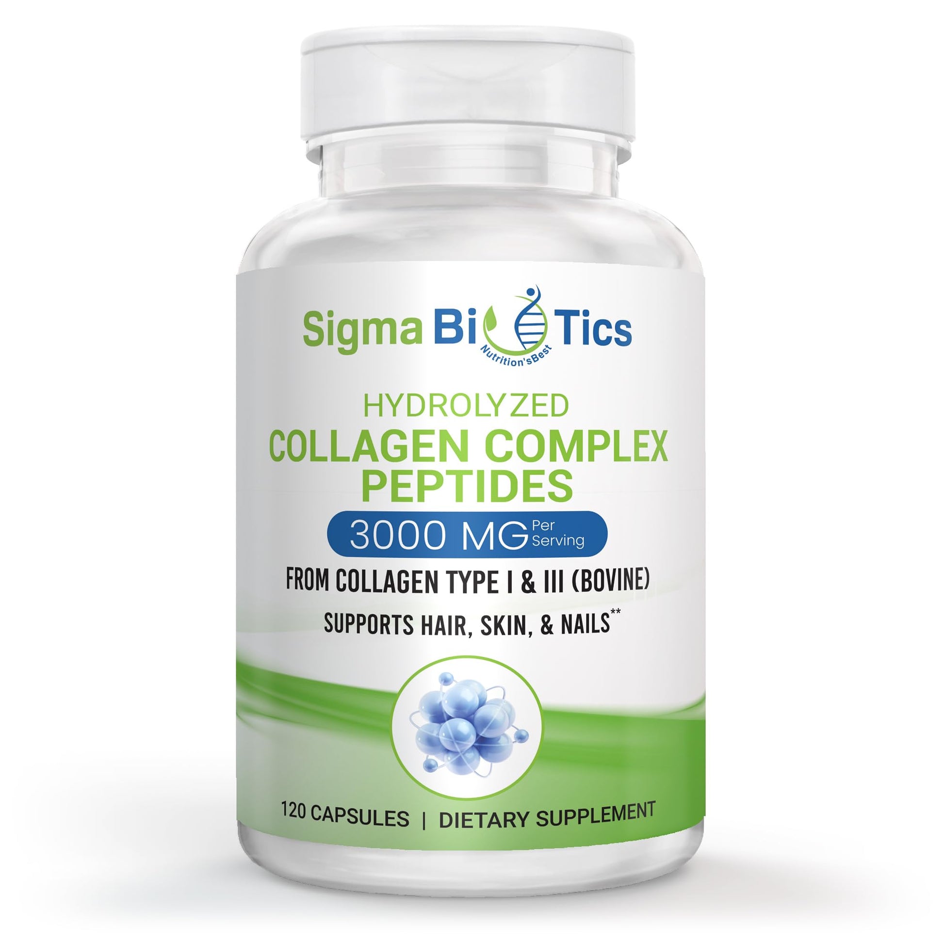 Frasco suplemento colágeno y vitamina SigmaBiotics