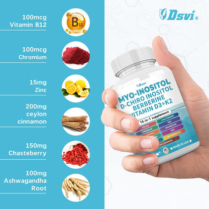Frasco suplemento Dr.LexMoss inositol mujeres hormonas saludable
