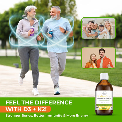 Frasco suplemento liposomal nutrixpro vitamina D3 y K2