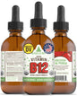Frasco de suplemento líquido RawGuru vitamina B12 60 ml