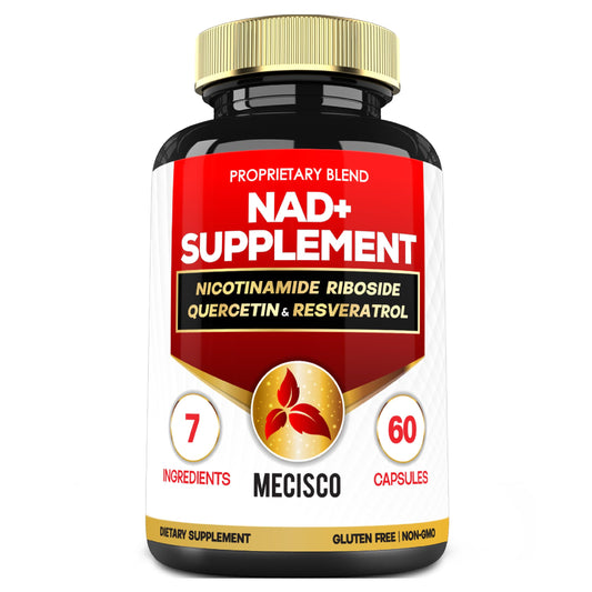 Frasco suplemento NAD+ Mecisco con nicotinamida ribósido 60 cápsulas