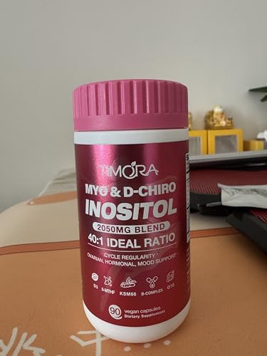 Frasco de suplemento TIMORA Inositol premium 40:1 99 unidades