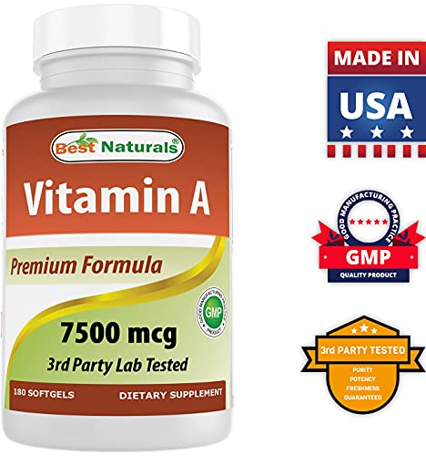 Frasco suplemento vitamina A y zinc Best Naturals