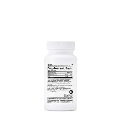 Frasco suplemento vitamina b2 100 tabletas GNC