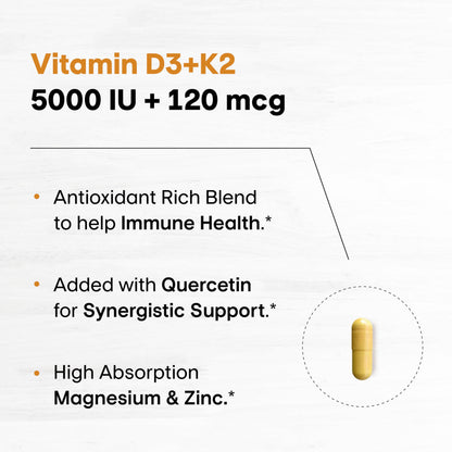 Frasco suplemento vitamina D3 K2 Magnesio Sandhu's