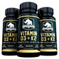 frasco suplemento vitamina d3 k2 superdosing