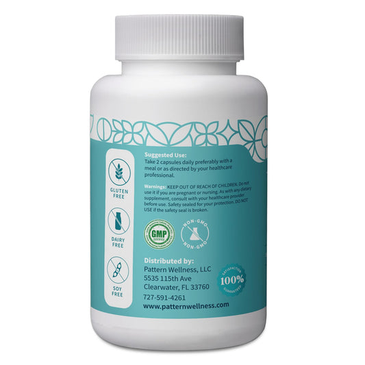Frasco de suplemento vitamínico B para apoyo cognitivo y celular