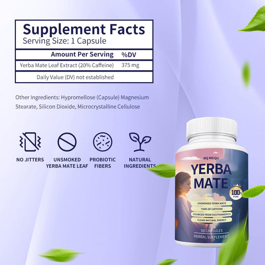 Frasco del suplemento de Yerba Mate BOILPC