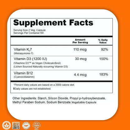 frasco suplemento zynano bdk vitaminas d3 k2 b12