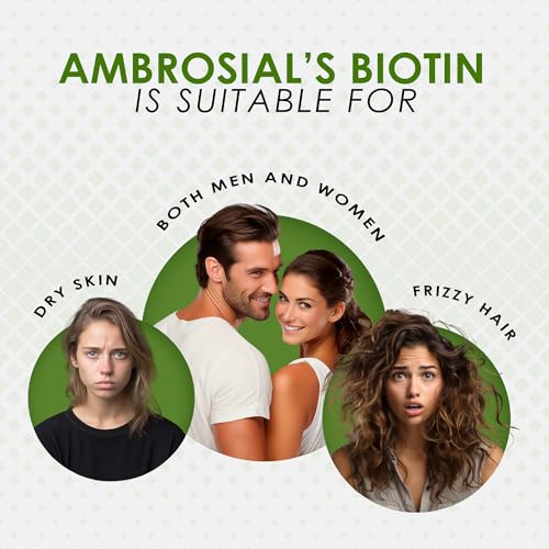 Frasco suplemento biotina Ambrosial para uñas