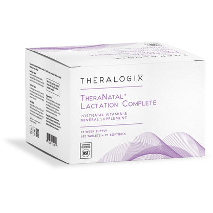 Frasco Theralogix TheraNatal multivitaminas postnatales lactancia