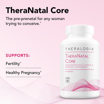 Frasco TheraNatal Core vitaminas prenatales y fertilidad