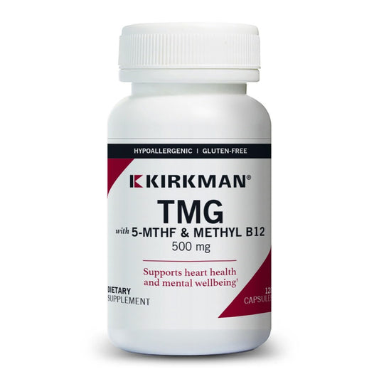 Frasco de TMG Kirkman 500mg 120 cápsulas