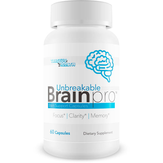 Frasco Unbreakable Brain Pro suplemento para memoria y enfoque