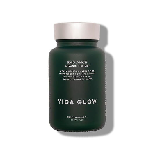 Frasco Vida Glow Radiance cápsulas anti-edad piel luminosa