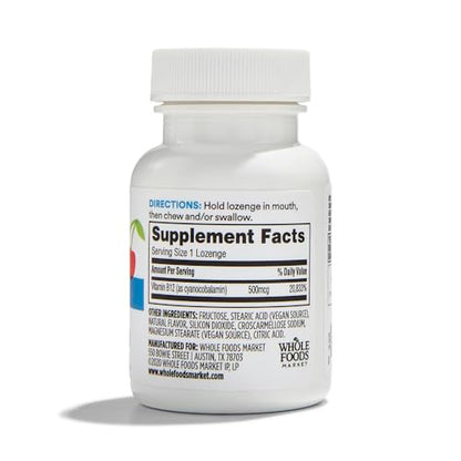 Frasco vitamina B12 365 Whole Foods Market