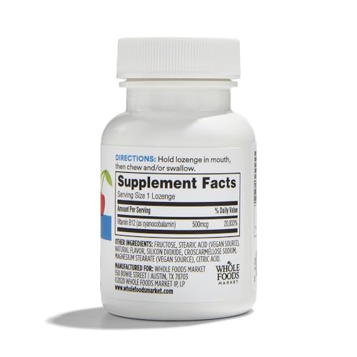 Frasco vitamina B12 365 Whole Foods Market
