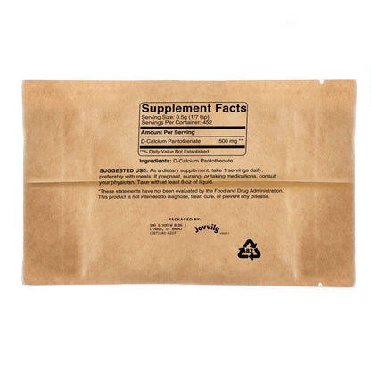 Frasco de vitamina B5 ácido pantoténico Jovvily