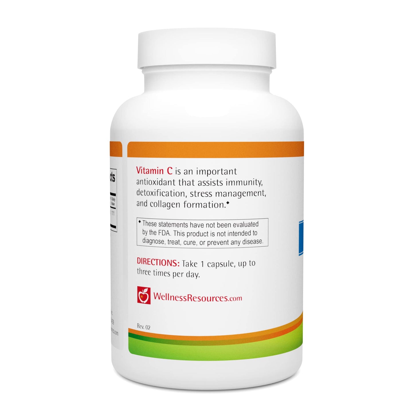 Frasco de vitamina c 1000mg wellness resources